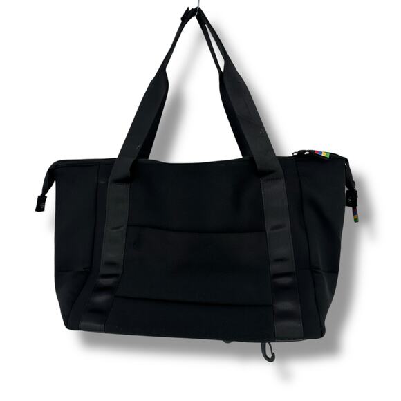 Official eBay Branded Neoprene Type Black Tote Bag Black Logo Striped Strap - Picture 3 of 5